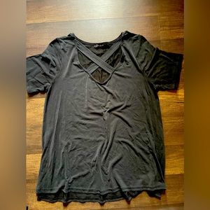 Women’s size small black tee